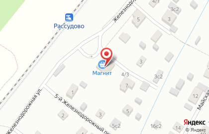 Продуктовый магазин на Железнодорожной, 7 на карте