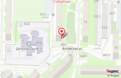 Салон красоты Малина на Сибирской улице на карте