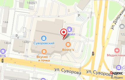 Студия загара Солярис в ТЦ Суворовский на карте