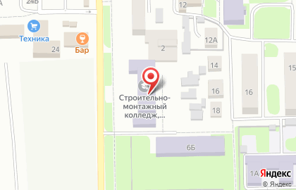 Новосибирский строительно-монтажный колледж на Комсомольской на карте
