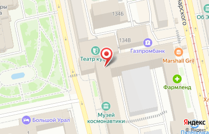 Научно-производственное предприятие Горизонт на улице Мамина-Сибиряка на карте