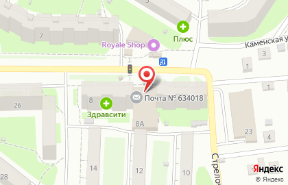 Микрокредитная компания ЦЕНТР ЗАЙМОВ Сибирь в Томске на карте