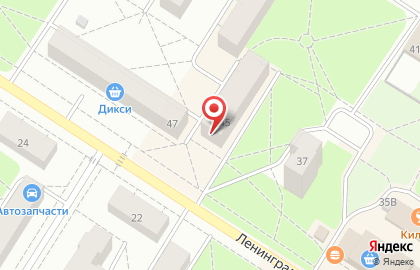 Фирменный магазин кондитерских изделий Невские Берега на улице Ленинградской на карте