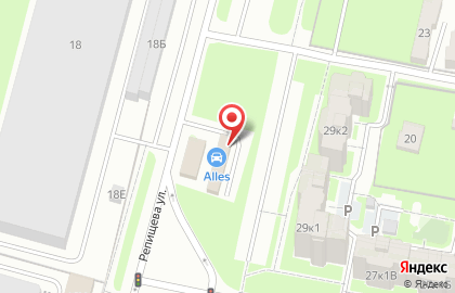 Автомойка самообслуживания Alles в Приморском районе на карте