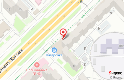 Рыбный магазин ШефПорт на улице Маршала Жукова на карте