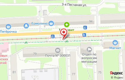 Киоск по продаже печатной продукции Роспечать в Пролетарском районе на карте