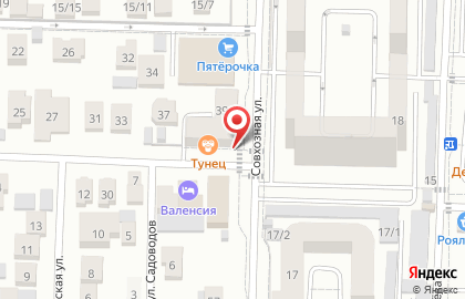 Супермаркет Магнит в Краснодаре на карте