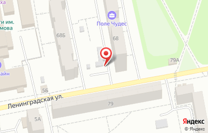 Автомойка Подземная парковка на улице Ленинградской на карте