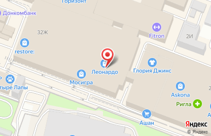 Хобби-гипермаркет Леонардо на проспекте Михаила Нагибина на карте