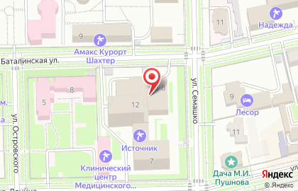 Салон Городская оптика на улице Семашко на карте