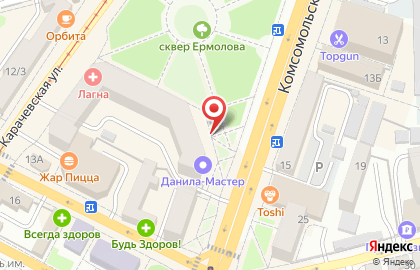Магазин Кураж на 1-й Посадской улице на карте
