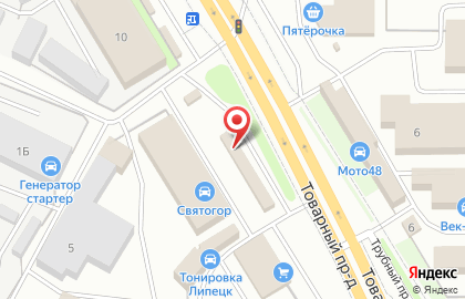 Магазин автозапчастей Жигуленок в Правобережном районе на карте
