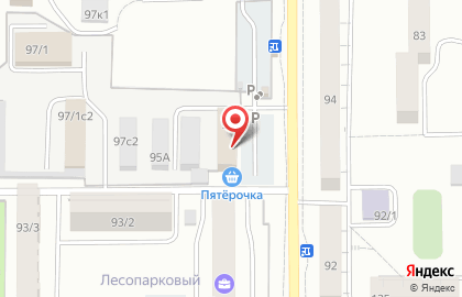 Дискаунтер Пятёрочка в Правобережном районе на карте