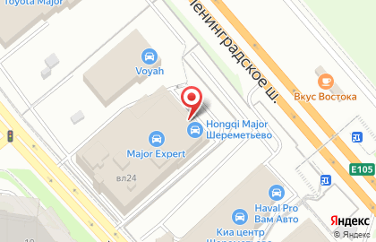 Автосалон по продаже автомобилей с пробегом Major Expert на Ленинградском шоссе на карте