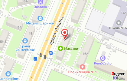Центр окон на проспекте Ленина на карте