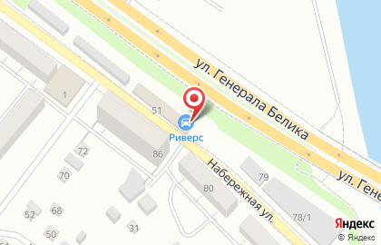 Автомойка Риверс на карте
