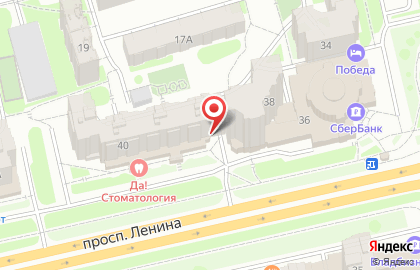 Магазин спортивных товаров Спортивный мир на проспекте Ленина на карте
