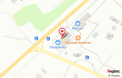 Киоск быстрого питания Русский аппетит на Центральной улице на карте
