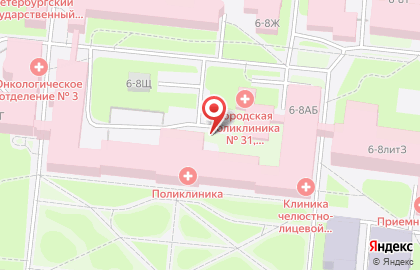 Травматологический пункт, Петроградский район на карте