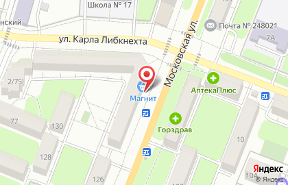 Авеню на улице К.Либкнехта на карте