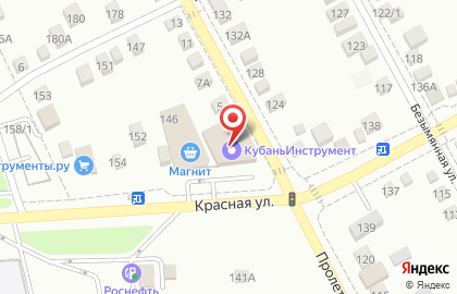 Интернет-магазин инструмента, строительной и садовой техники Кубань инструмент на ​Пролетарской на карте