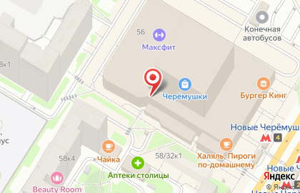 Магазин париков и белья на карте