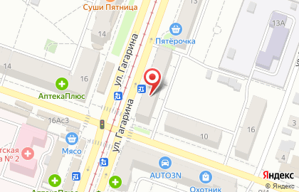 Сеть магазинов Почемучка на улице Гагарина на карте