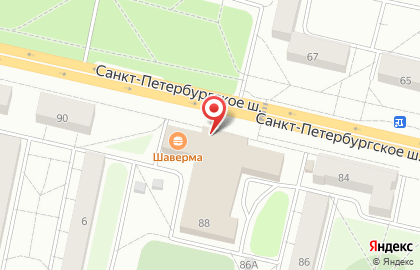 Банкомат СберБанк на Санкт-Петербургском шоссе, 88 на карте