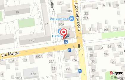 Мясной магазин в Ставрополе на карте