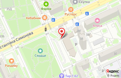 Киоск БлинМастер на улице 8-й Воздушной Армии на карте