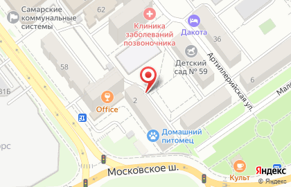АСТ на Московском шоссе на карте