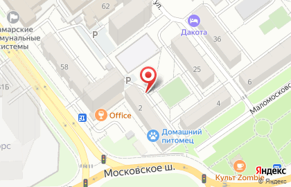 АСТ на Московском шоссе на карте