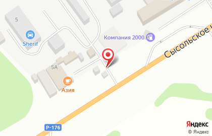 Киоск по продаже арбузов на Сысольском шоссе на карте