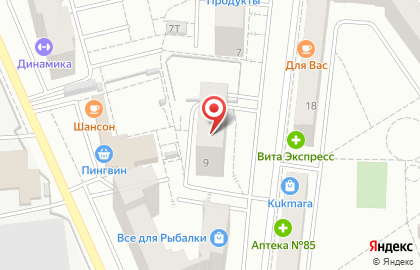 Специализированный магазин Белое и красное на улице Сутырина на карте