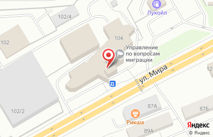 Прямоугольные памятники на улице Мира на карте