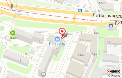 Супермаркет Пятёрочка в Сеймском районе на карте