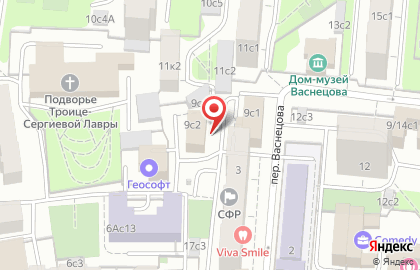 Аудиторская компания ДипАудит в переулке Васнецова на карте