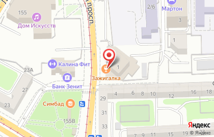 Стриптиз-бар Zажигалка на Ольштынской улице на карте