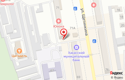Отдел участковых уполномоченных полиции по делам несовершеннолетних на улице Щетинкина на карте