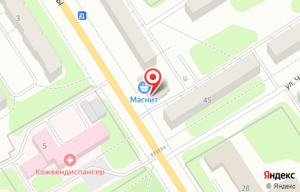 Магазин Наш мини-маркет на улице Парижской Коммуны на карте