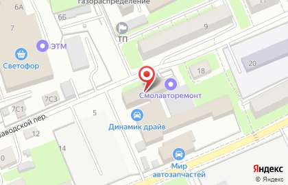 Магазин автозапчастей для микроавтобусов Трафик в Хлебозаводском переулке на карте