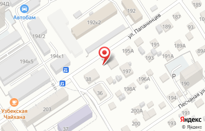 Автокомплекс в Центральном районе на карте