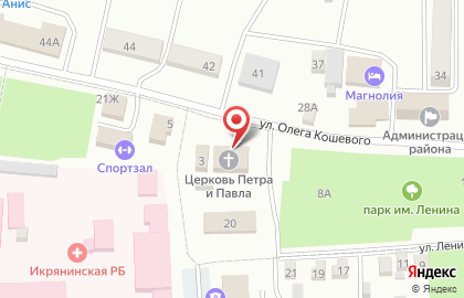 Православный приход храма Петра и Павла на карте
