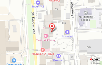 Медицинский центр Medical On Group на улице Карбышева на карте