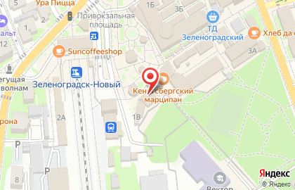 Продовольственный магазин на Вокзальной, 1а на карте