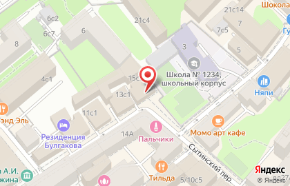 Школа иностранных языков BKC-IH на Тверской на карте