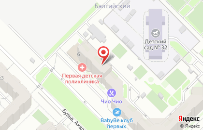Балтийский, жилой квартал, НП Атомстройкомплекс в Ленинском районе на карте