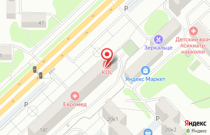 Магазин разливного пива Кегля на Космическом проспекте на карте
