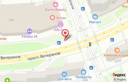 Магазин Союзпечать на проспекте Ветеранов, 95б киоск на карте