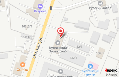 Сеть ветеринарных аптек на Омской улице на карте